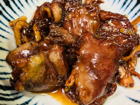鶏ハツの甘辛煮